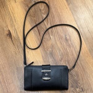 Etienne Aigner Black Crossbody/Wallet (EUC)